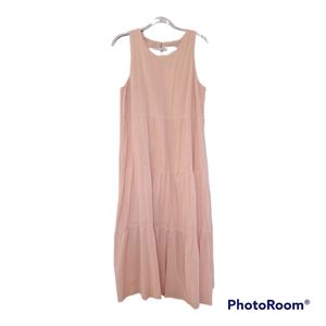 Pink/peach midi summer dress
